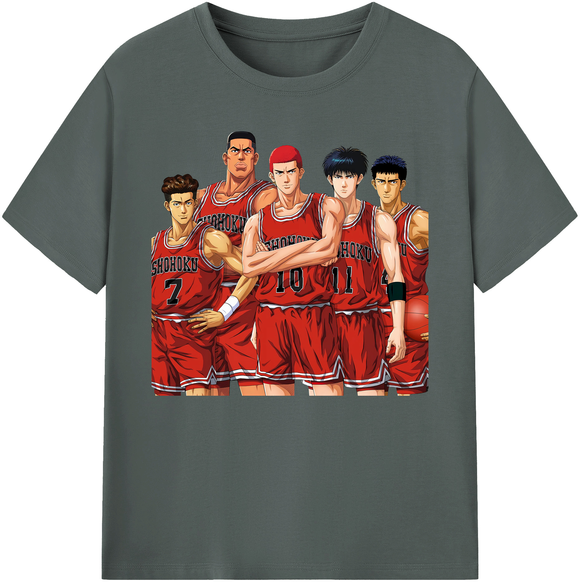 （画像用） SLAM DUNK／スラムダンク 綿100％ メンズ半袖Tシャツ｜肌触りやわらか＆通気性
